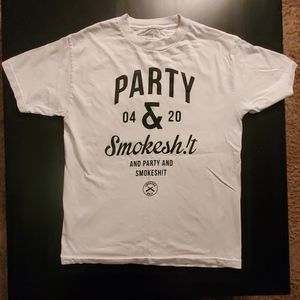 "Party & Smokesh!t" Smokers Only T Shirt